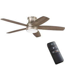 Load image into Gallery viewer, Home Decorators Ashby Park 52&quot; Color Changing LED Brushed Nickel Ceiling Fan
