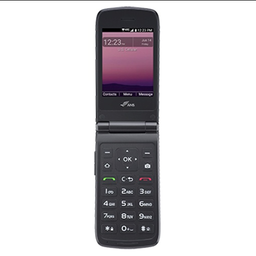 ANS F30 8GB US Cellular Prepaid Flip Phone - Black