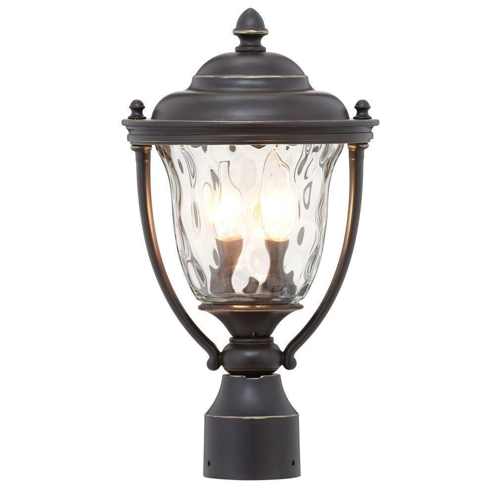 Progress Lighting Prestwick 2-Light Oil-Rubbed Bronze Post Lantern P5465-108