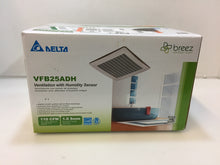 Load image into Gallery viewer, Delta Breez VFB25ADH Signature 110CFM Ceiling Humidity Sensing Bath Exhaust Fan
