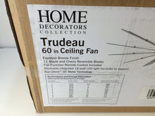 Load image into Gallery viewer, Home Decorators YG545-EB Trudeau 60&quot; LED Espresso Bronze Ceiling Fan 1001693781
