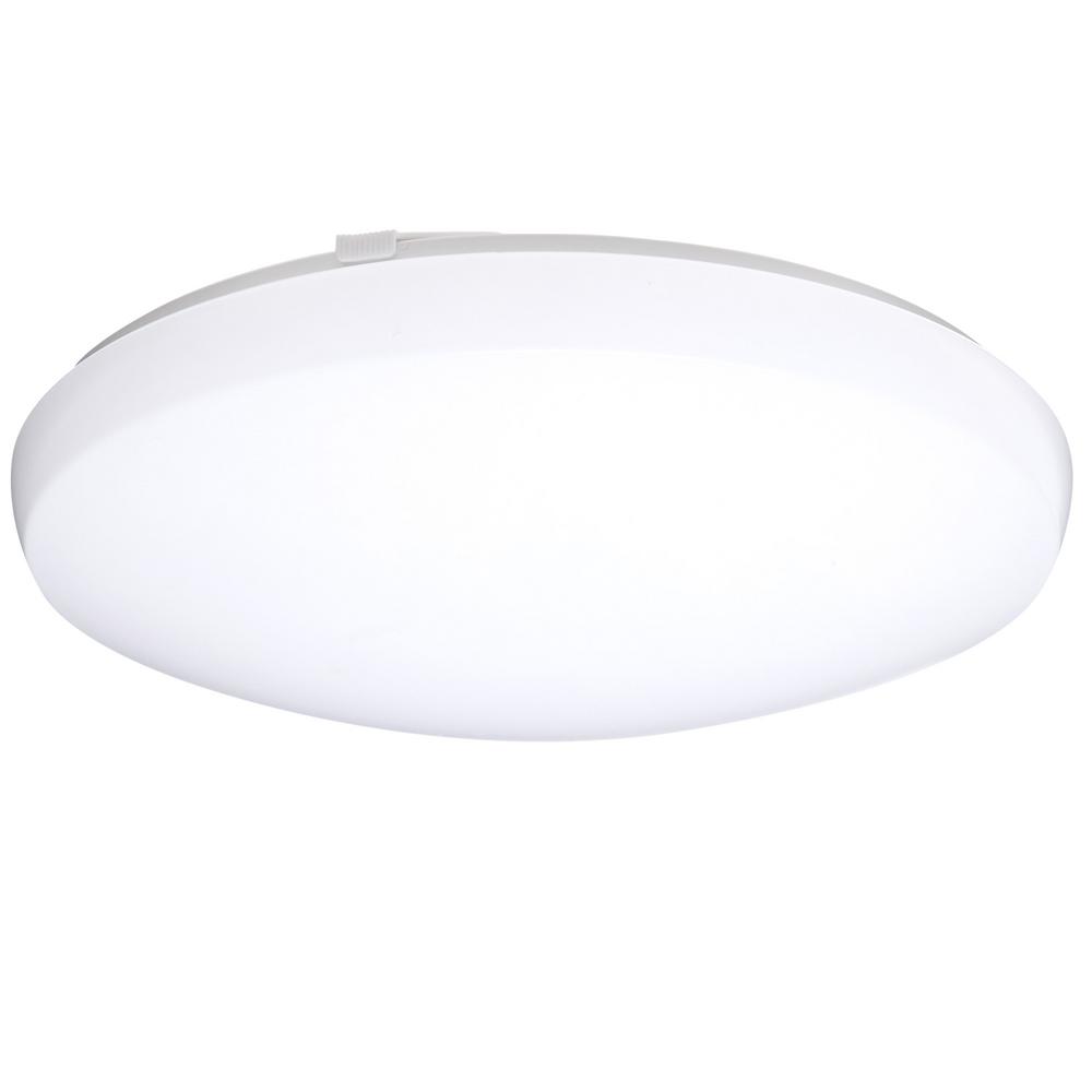 Lithonia Lighting 24W Matte White Integrated LED Round Low-Profile Flushmount
