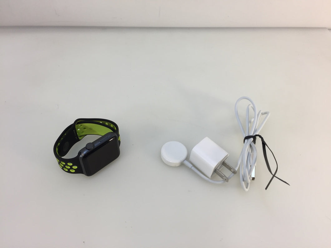 Apple Watch MP0A2LL/A Nike+ 42mm Aluminum Case Black/Volt Sport Band