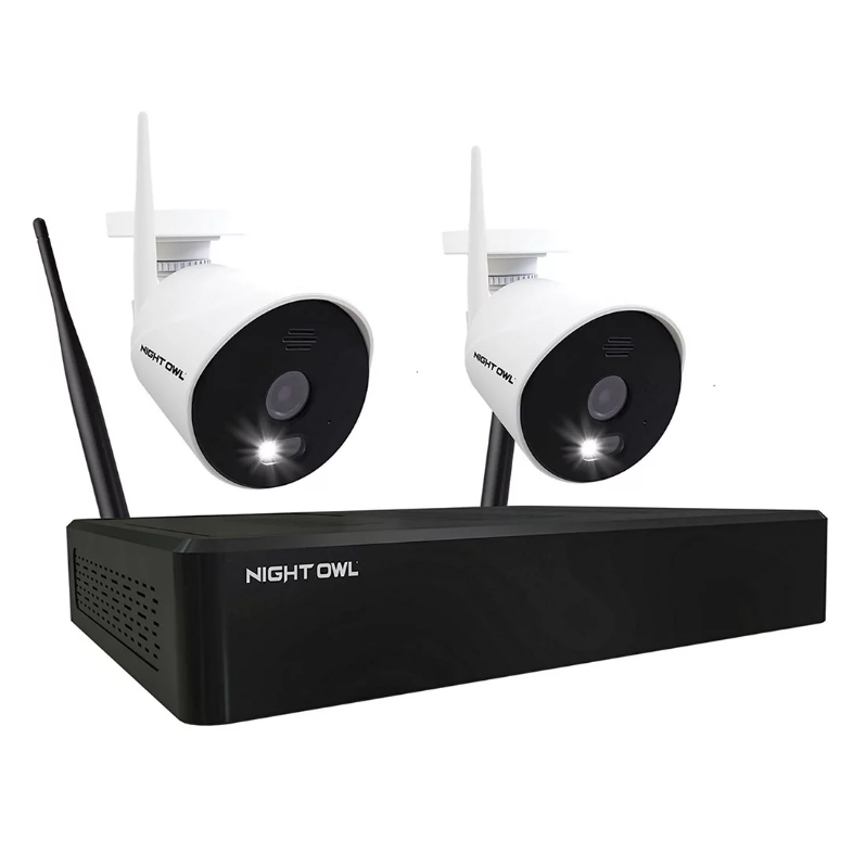 Night Owl 1080p WiFi NVR 1TB + (2) IP Spotlight Cameras 2-Way Audio Security