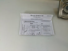 Load image into Gallery viewer, Baldwin 91800-012 Prestige Wesley 1-Cylinder Exterior Handleset Satin Nickel
