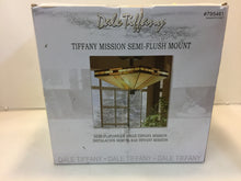 Load image into Gallery viewer, Dale Tiffany STH11008 Mission 2-Light Antique Bronze Semi-Flush Mount Light

