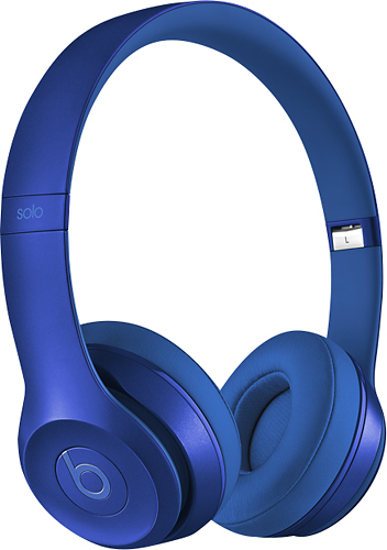 Beats by Dr. Dre Solo2 Blue Sapphire WIRED On-Ear Headphones MJW32AM/A