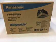 Load image into Gallery viewer, Panasonic FV-08VQL6 Deluxe 80 CFM Ceiling Bathroom Exhaust Fan with CFL Light
