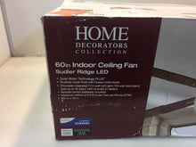 Load image into Gallery viewer, HDC 51714 Sudler Ridge 60 in. LED Indoor Brushed Nickel Ceiling Fan
