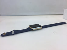 Load image into Gallery viewer, Apple Watch Series 2 42mm Gold Aluminum Case Midnight Blue Sport Band MQ152LL/A
