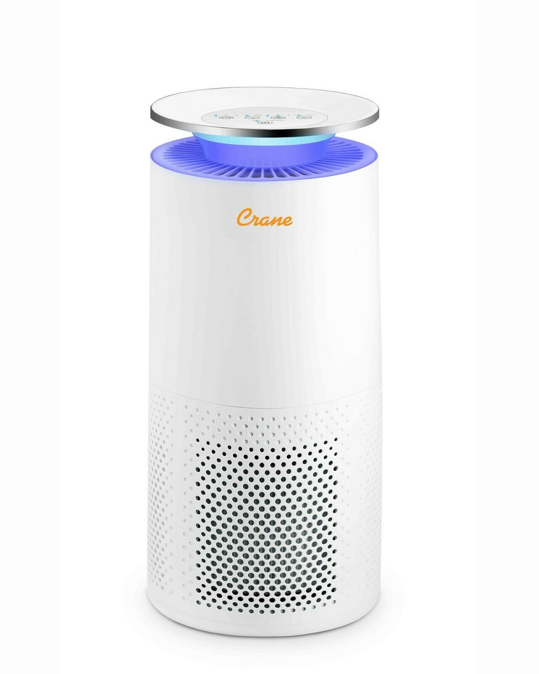 Crane UV Light & True HEPA Air Purifier for 500 Sq. Ft. Coverage, White EE-5069