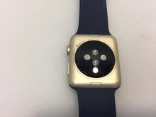 Load image into Gallery viewer, Apple Watch Series 2 42mm Gold Aluminum Case Midnight Blue Sport Band MQ152LL/A
