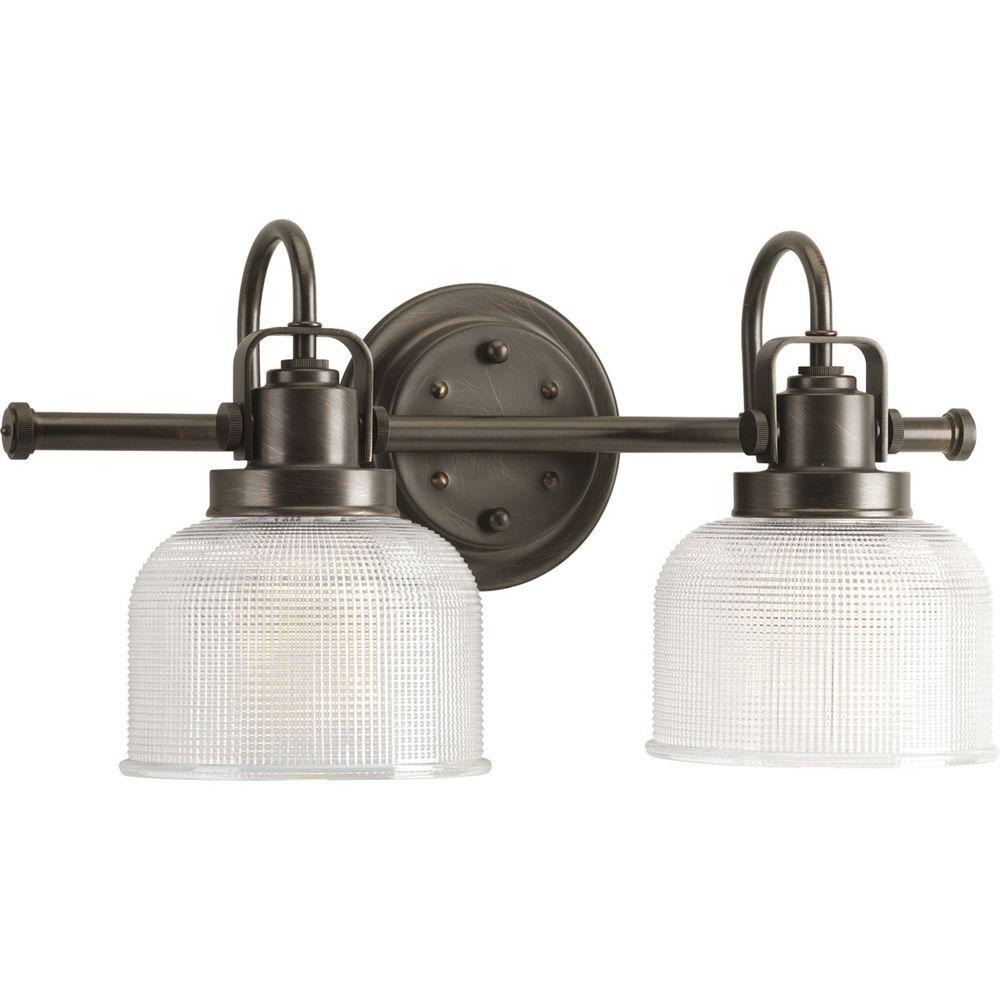 Progress Lighting P2991-74 Archie 17-in. 2-Light Venetian Bronze Vanity Light