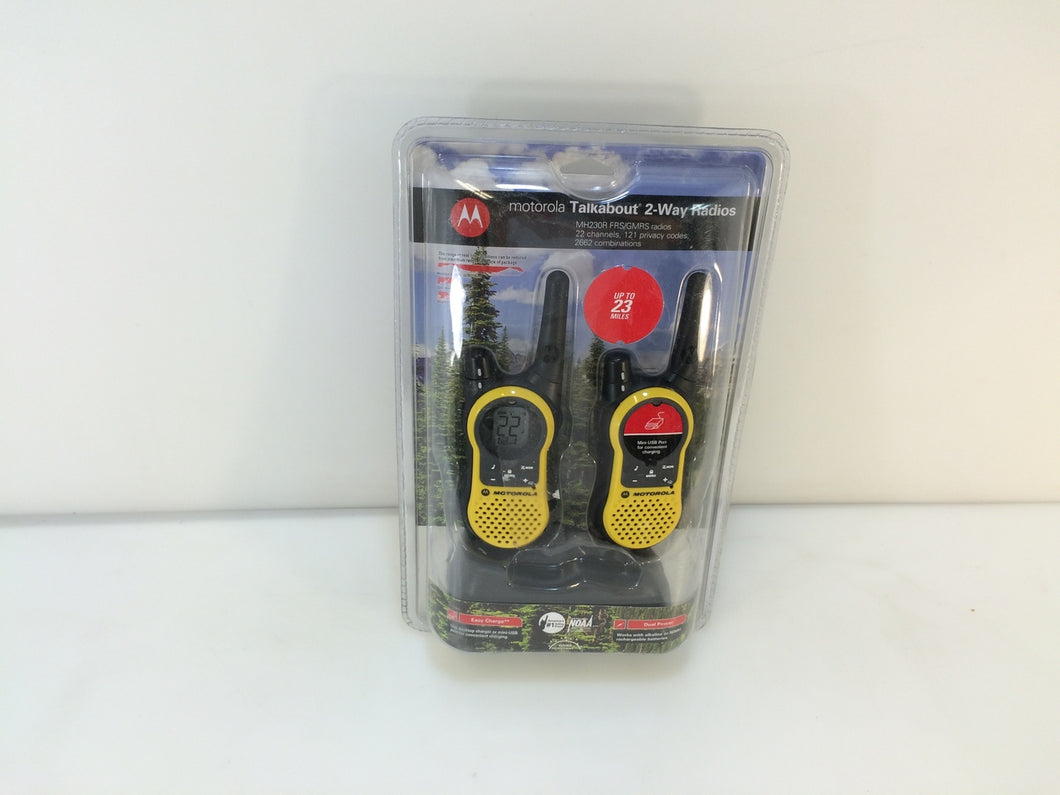 Motorola MH230R 22 Channel 23 Mile Two-Way Radios (2-Pack)