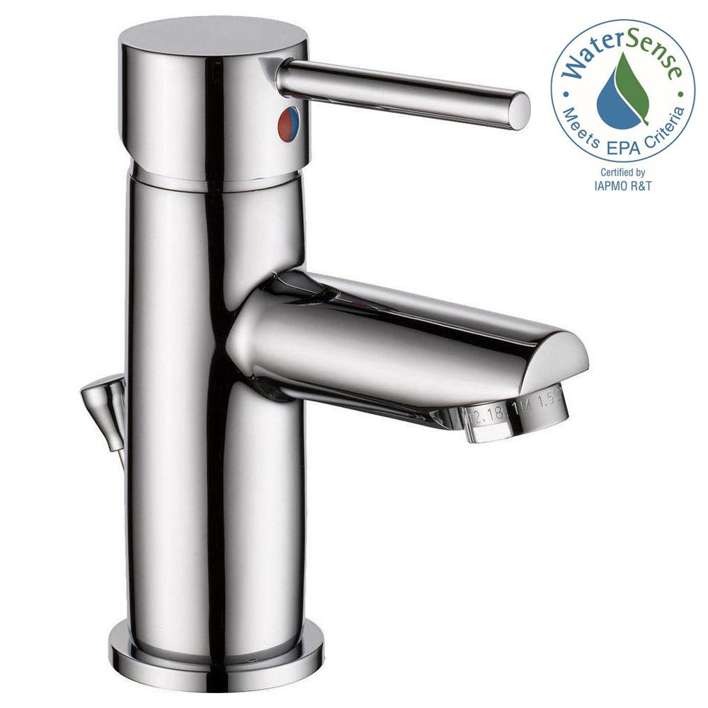 Delta 559LF-PP Modern Single Hole Single-Handle Bathroom Faucet in Chrome