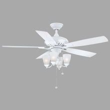 Load image into Gallery viewer, Hampton Bay 14948 Bristol Lane 52&quot; Indoor White Ceiling Fan w Light Kit 321614
