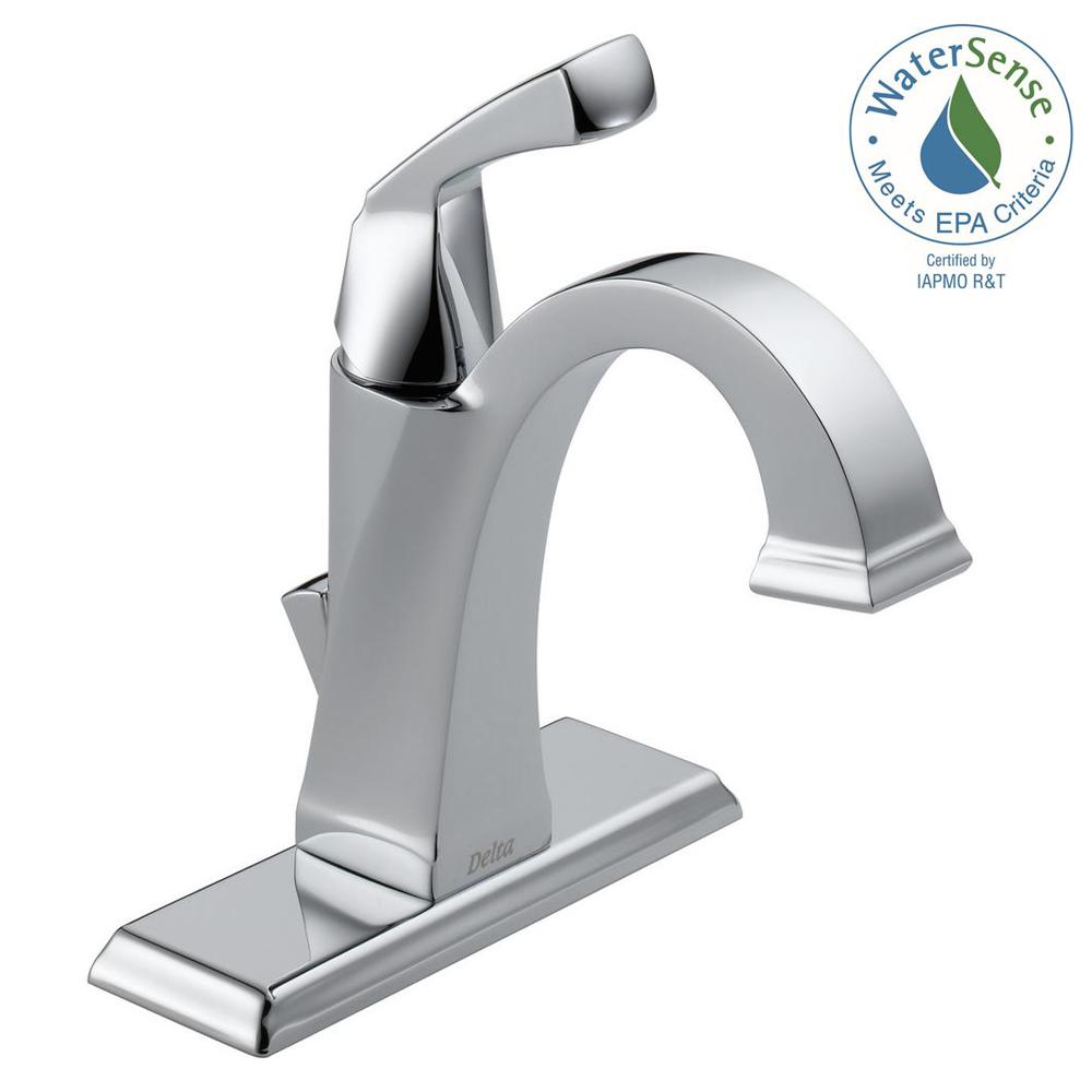 Delta 551-DST Dryden Single Hole Single-Handle Bathroom Faucet Chrome
