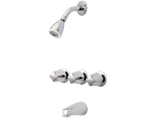 Load image into Gallery viewer, Pfister G01-3210 Pfister 3-Handle Tub &amp; Shower Faucet Polished Chrome
