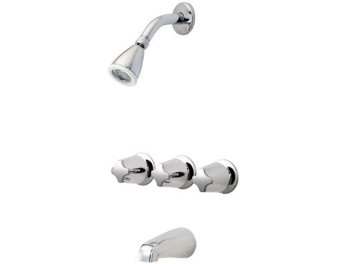Pfister G01-3210 Pfister 3-Handle Tub & Shower Faucet Polished Chrome