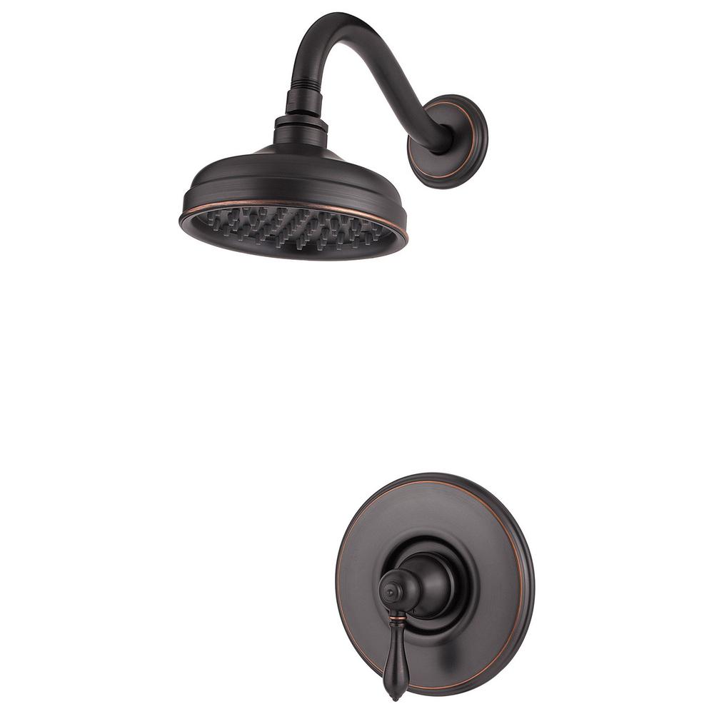 Pfister G89-7MBY Marielle 1-Handle 1-Spray Shower Faucet, Tuscan Bronze