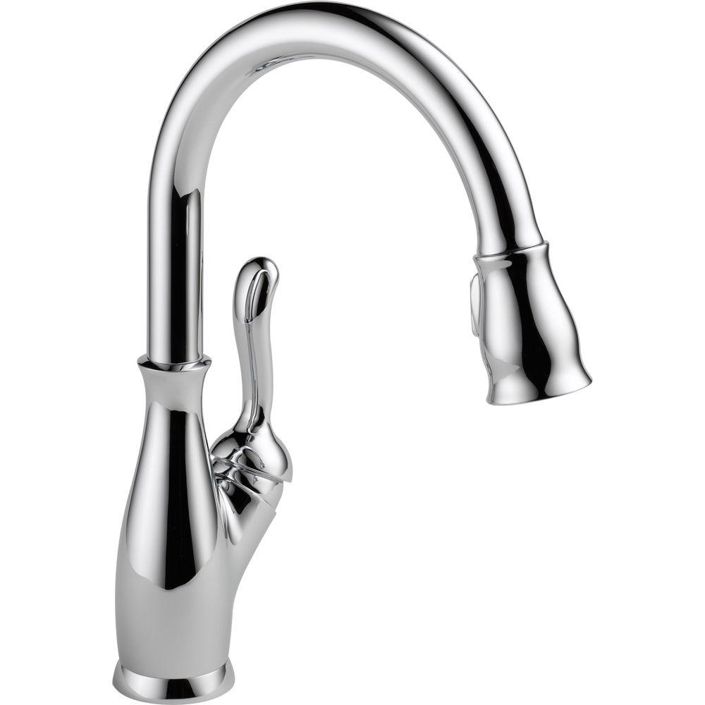 Delta 9178-DST Leland Single-Handle Pull-Down Sprayer Kitchen Faucet, Chrome
