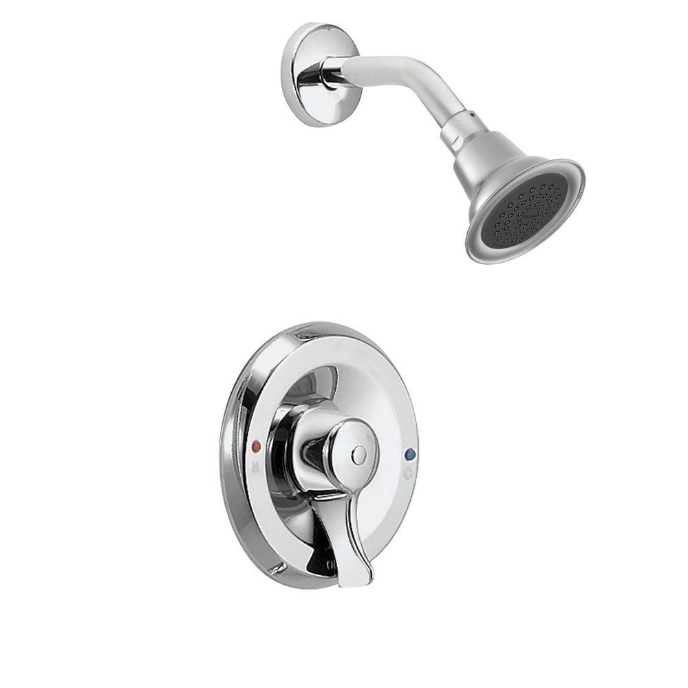 MOEN 8375 Posi-Temp Single-Handle 1-Spray Shower Faucet with Valve in Chrome