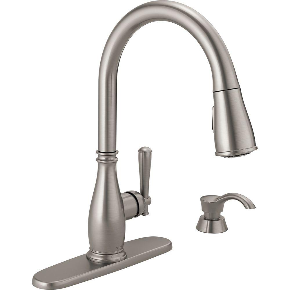 Delta 19962-SSSD-DST Charmaine Pull-Down Sprayer Kitchen Faucet Stainless