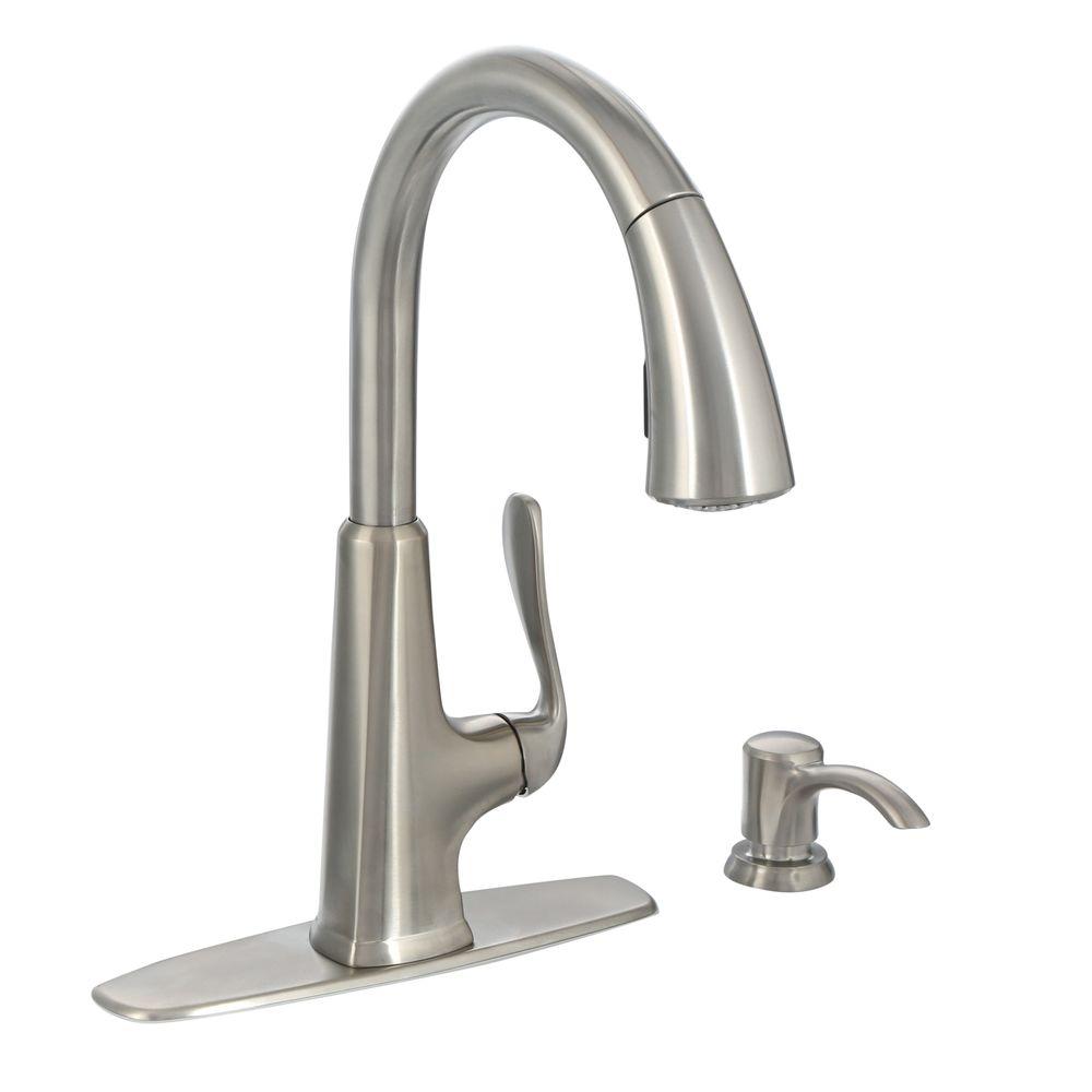 Pfister F-529-7PDS Pasadena Pull-Down Sprayer Kitchen Faucet Stainless Steel