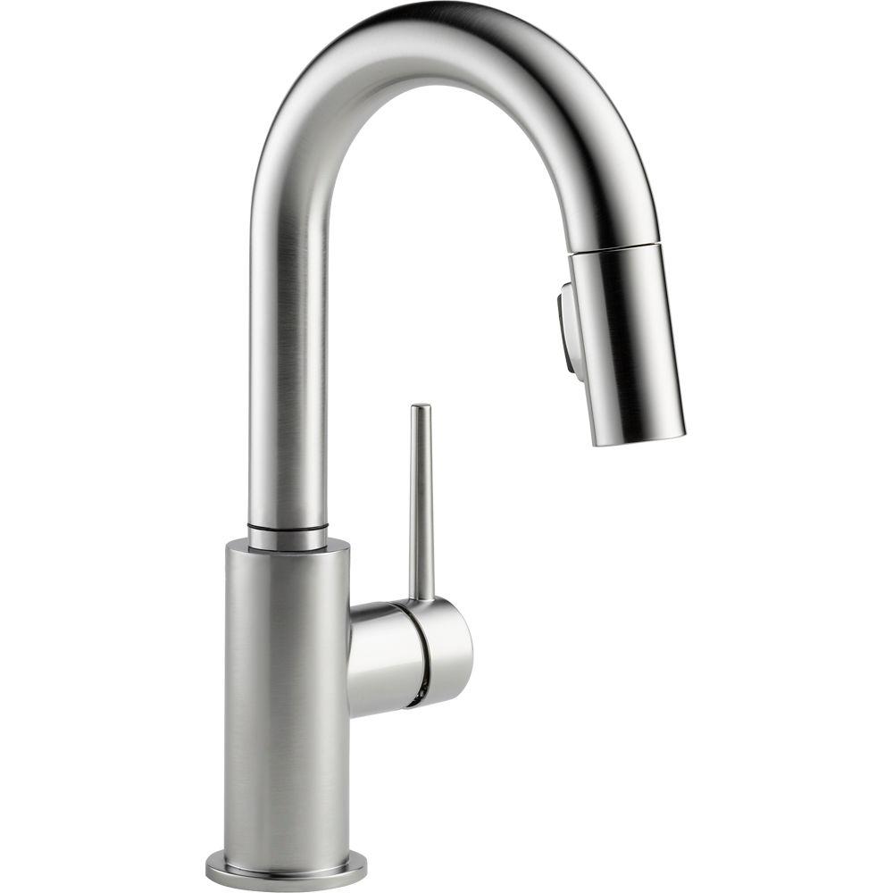 Delta 9959-AR-DST Trinsic 1-Handle Pull-Down Spray Bar Faucet Arctic Stainless