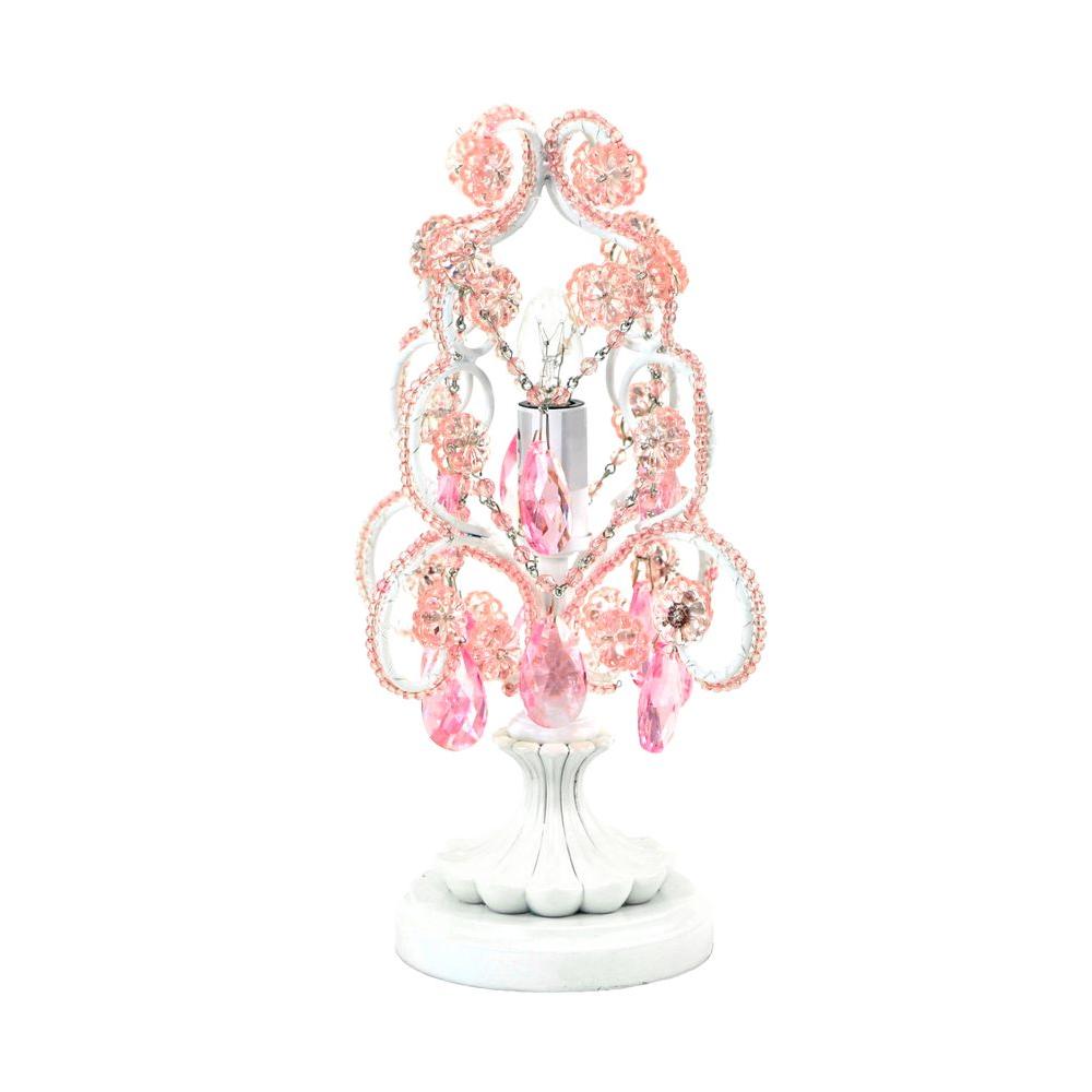 Tadpoles ctlapl104 10 in. Pink Chandelier Mini Table Lamp 50294