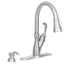 Load image into Gallery viewer, Delta 19950-SSSD-DST Arabella 1-Handle Pull-Down Spray Kitchen Faucet Stainless
