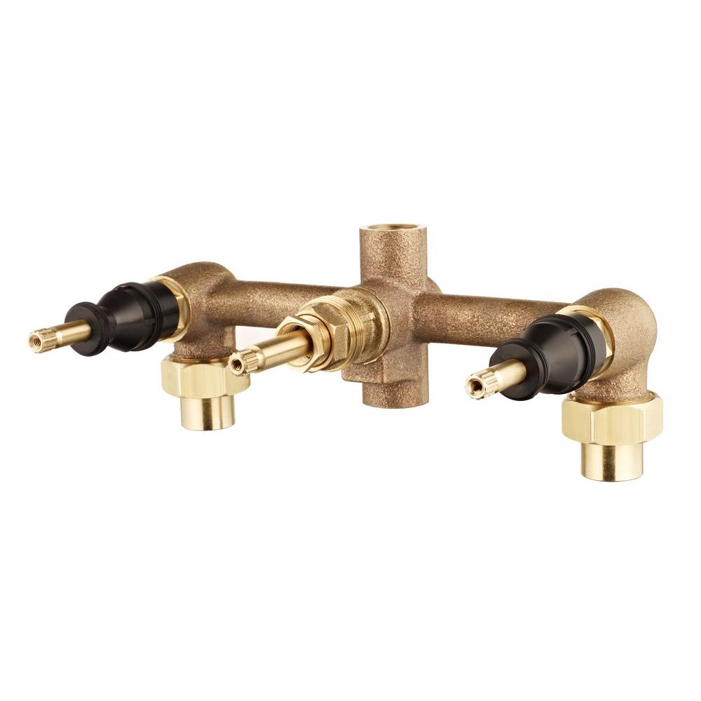 Pfister 01-31XA 8 in. Fixed Brass 3-Handle Valve Body