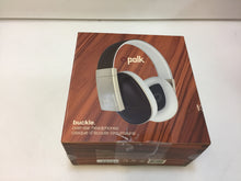 Load image into Gallery viewer, Polk Audio Buckle Brown Headphones with 3 button control and microphone, Brown
