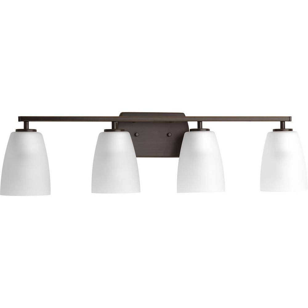 Progress Lighting Leap Collection 4-Light Antique Bronze Bath Light P300134-020