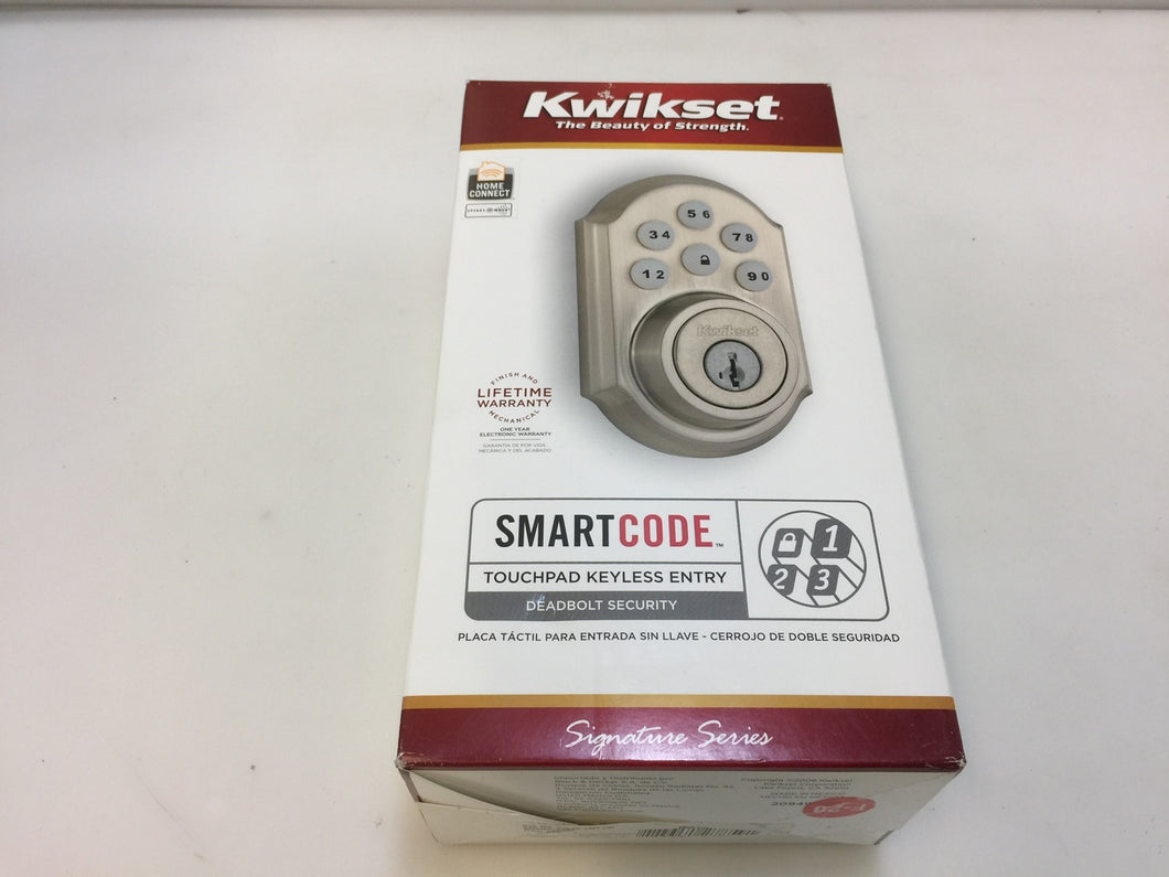 Kwikset 99100-005 Z-Wave SmartCode Nickel Single Cylinder Electronic Deadbolt