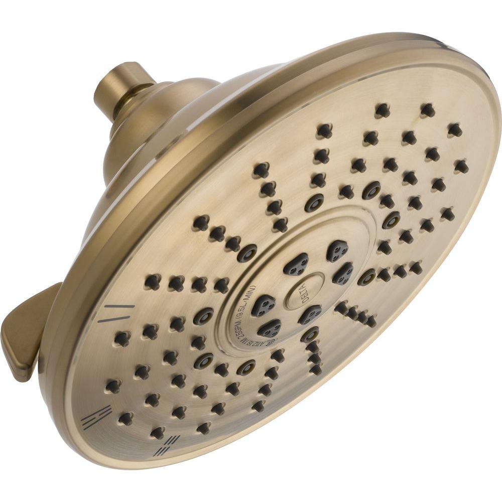 Delta 52680-CZ 3-Spray 8.16 in. Showerhead in Champagne Bronze
