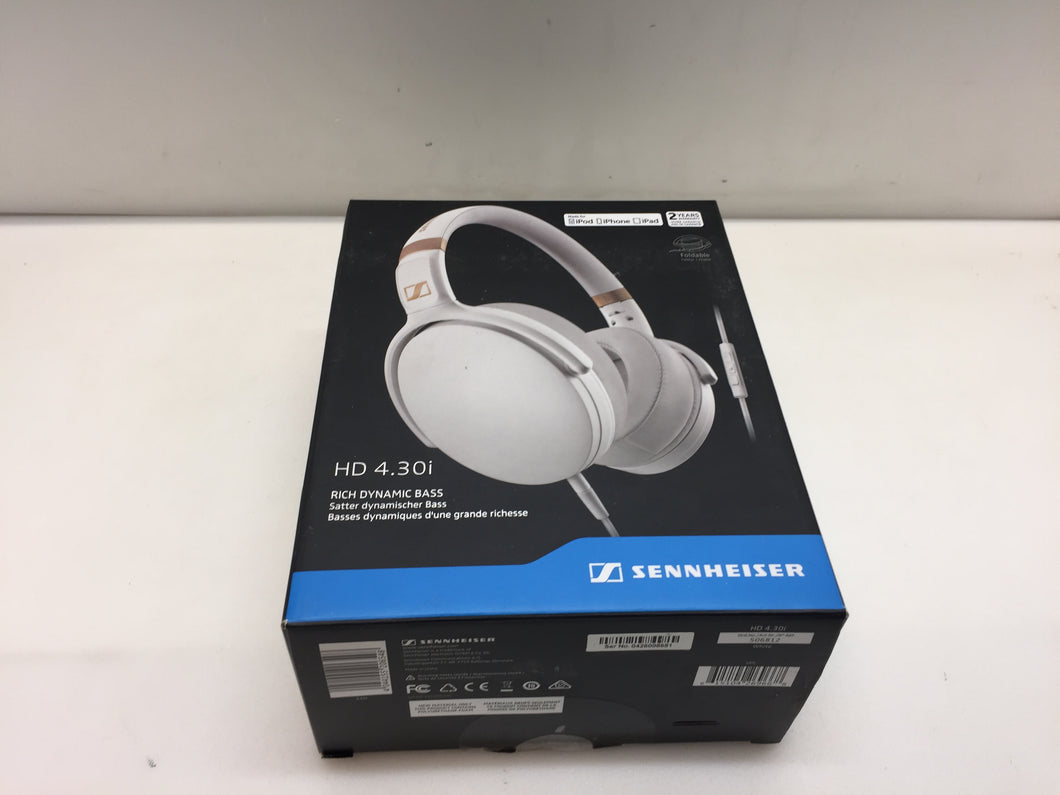 Sennheiser HD 4.30i Over-Ear Headphones for Apple iOS, White