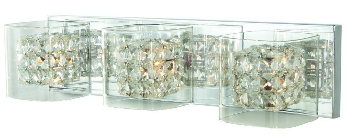 Home Decorators Weschler 3-Light Polished Chrome Vanity Light 6111-NDM