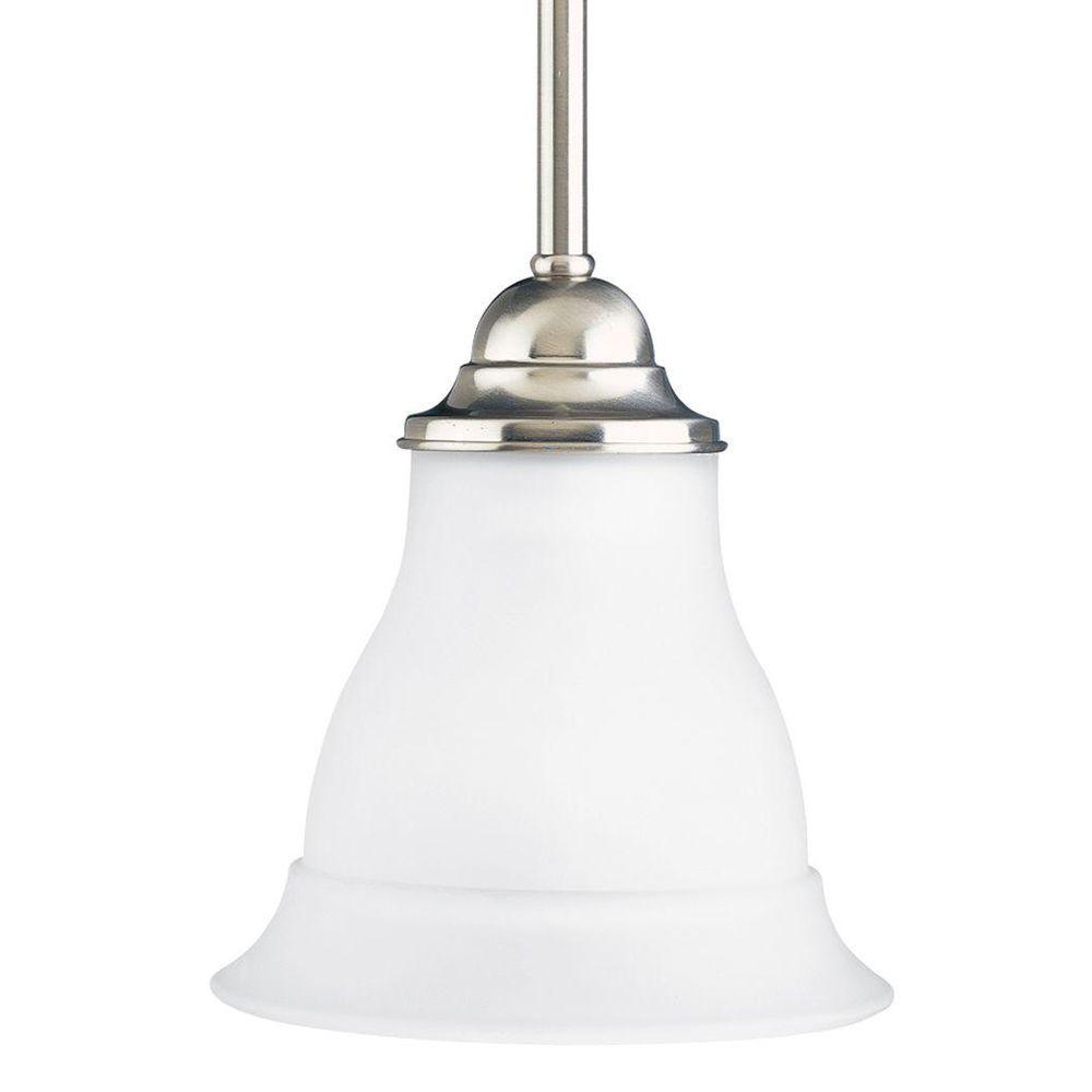 Progress Lighting Trinity 1-Light Brushed Nickel Mini Pendant P5096-09