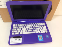 Load image into Gallery viewer, Laptop HP Stream 11-y020nr 11.6&quot; Celeron N3060 1.6GHz 4GB 32GB Win10, PURPLE

