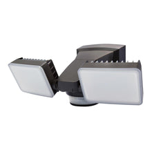Load image into Gallery viewer, IQ America LM-2402-BZ Bronze Motion Activated Outdoor LED Twin Flood Lights
