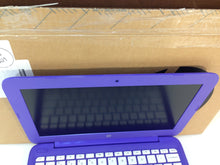 Load image into Gallery viewer, Laptop HP Stream 11-y020nr 11.6&quot; Celeron N3060 1.6GHz 4GB 32GB Win10, PURPLE
