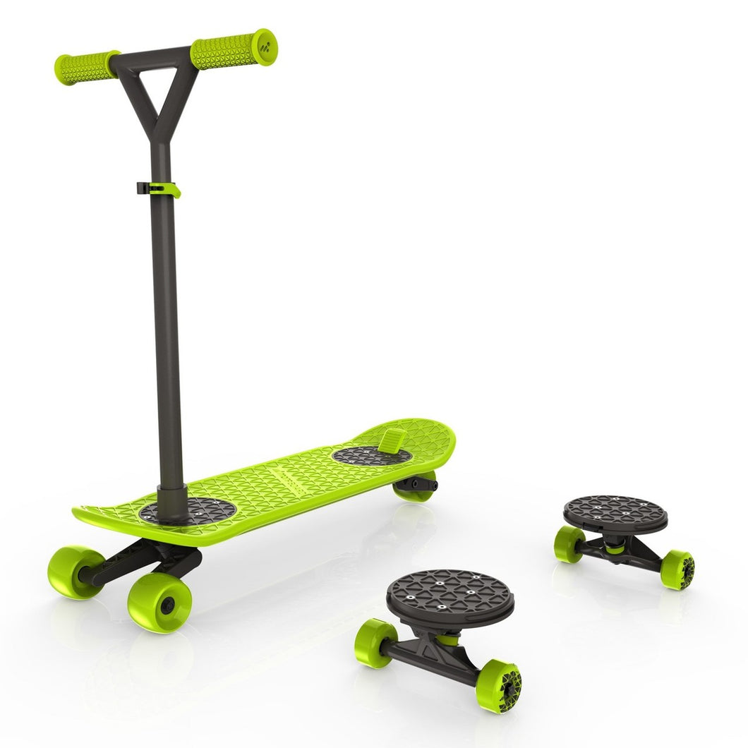 MorfBoard Scooter Skateboard Combo Set Chartreuse Black 76055