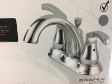 Load image into Gallery viewer, Delta 25702LF-ECO Denim 4 in. Centerset 2-Handle Bathroom Faucet in Chrome
