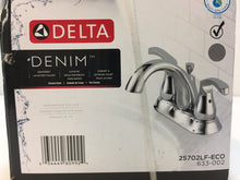 Load image into Gallery viewer, Delta 25702LF-ECO Denim 4 in. Centerset 2-Handle Bathroom Faucet in Chrome
