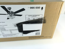 Load image into Gallery viewer, Hampton Bay 41359 Campbell 52&quot; Brushed Nickel Ceiling Fan 995050
