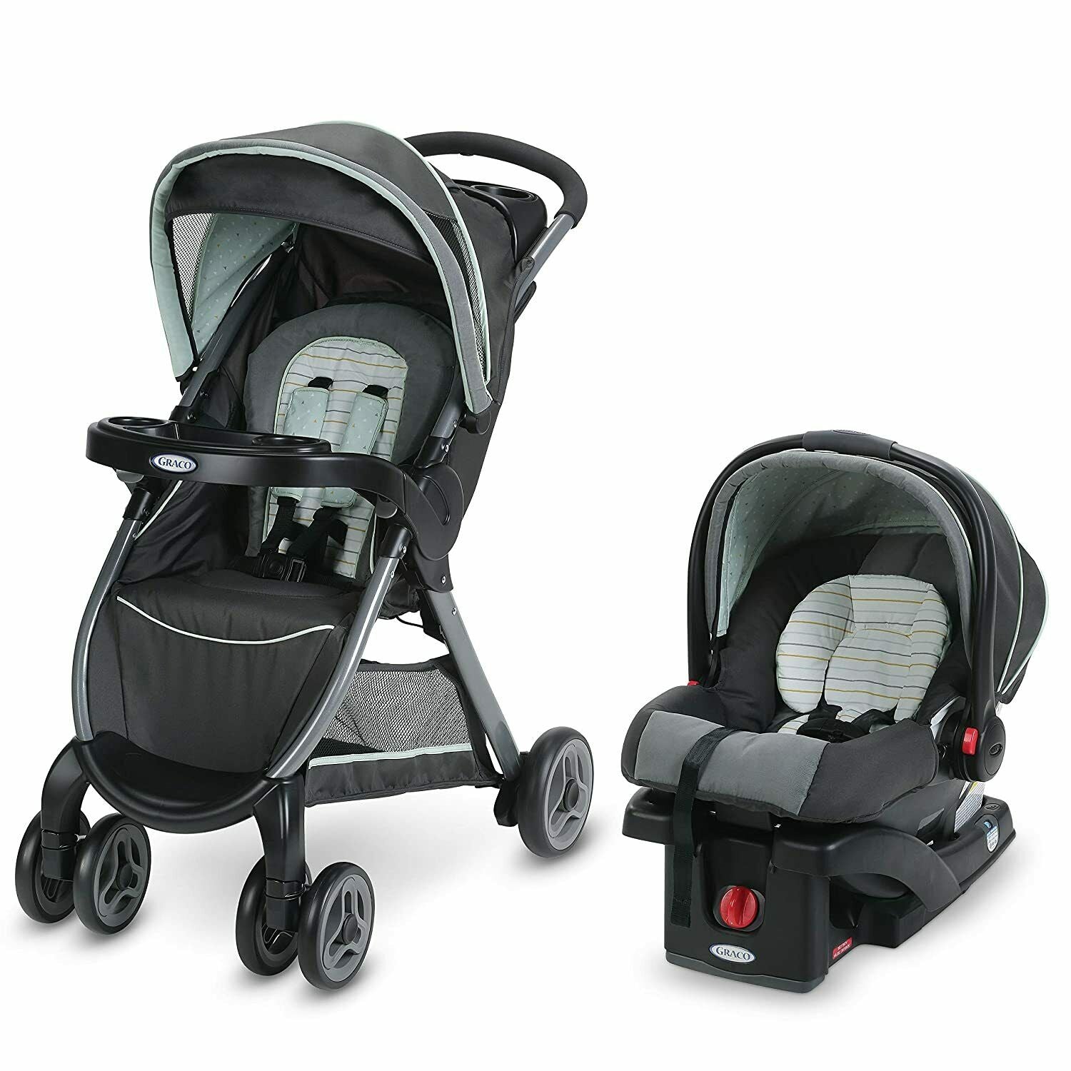graco snug stroller Graco FastAction Travel System Snugride 30 Car Seat