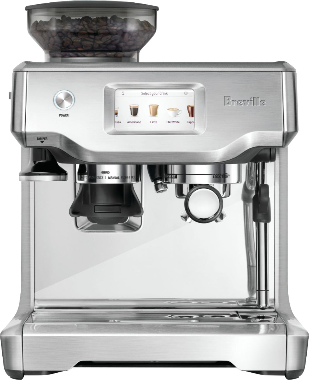 Breville Barista Touch Espresso Machine with 15 Bars of Pressure, BES880BSS1BUS1