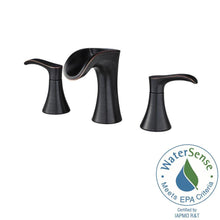 Load image into Gallery viewer, Pfister LF-049-BRYY Brea 8&quot; 2-Handle Waterfall Bathroom Faucet, Tuscan Bronze
