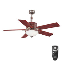 Load image into Gallery viewer, Hampton Bay Carlsbad 52 in. Indoor Brushed Nickel Ceiling Fan AG565-BN 871102
